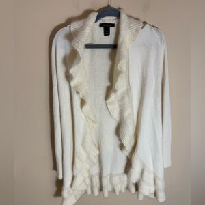 White House | Black Market Y2K cowl waterfall rabbit soft  Sweater l size M